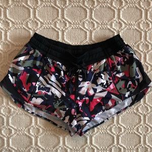 Lululemon Floral Hotty Hot Shorts